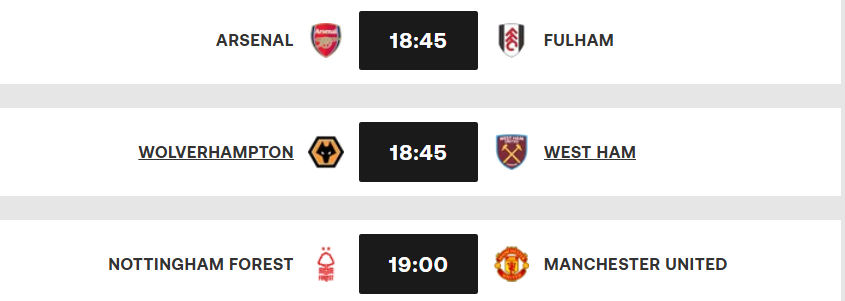 Premier League / J30 : Trois match au programme ce mardi