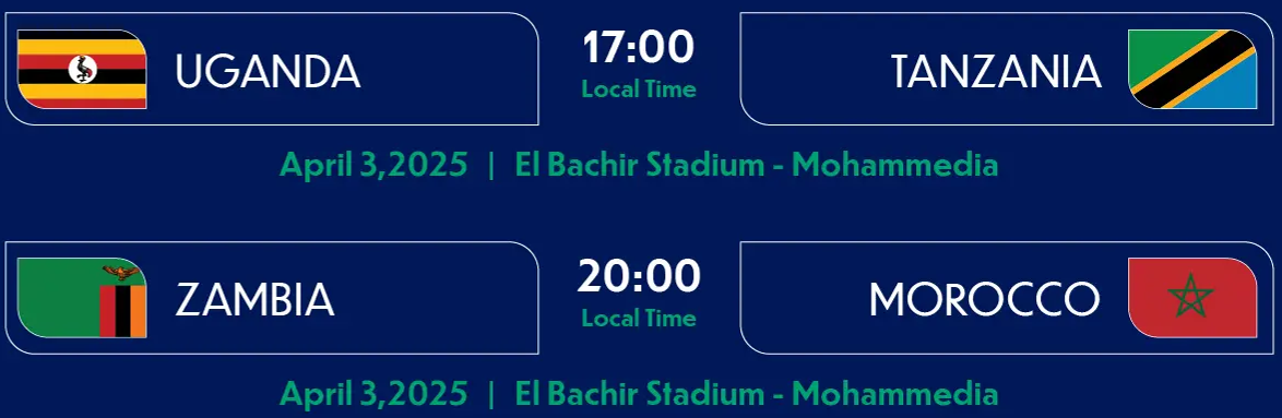 CAN U17/ Programme de la journée