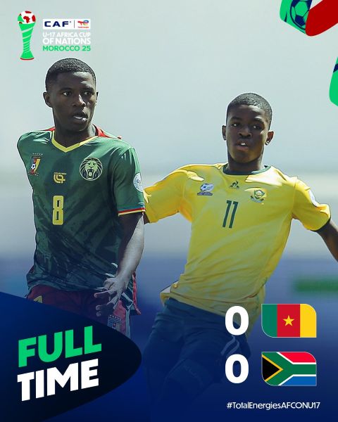 CAN U17 : Les Camerounais dans le rouge, les Sud-africains en standby !