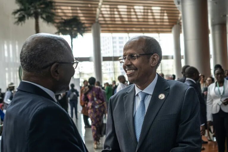 Le président de la Commission de l'UA, le Djiboutien Mahamoud Ali Youssouf, lors d'un sommet de l'organisation à Addis Abeba Le président de la Commission de l'UA, le Djiboutien Mahamoud Ali Youssouf, lors d'un sommet de l'organisation à Addis Abeba
