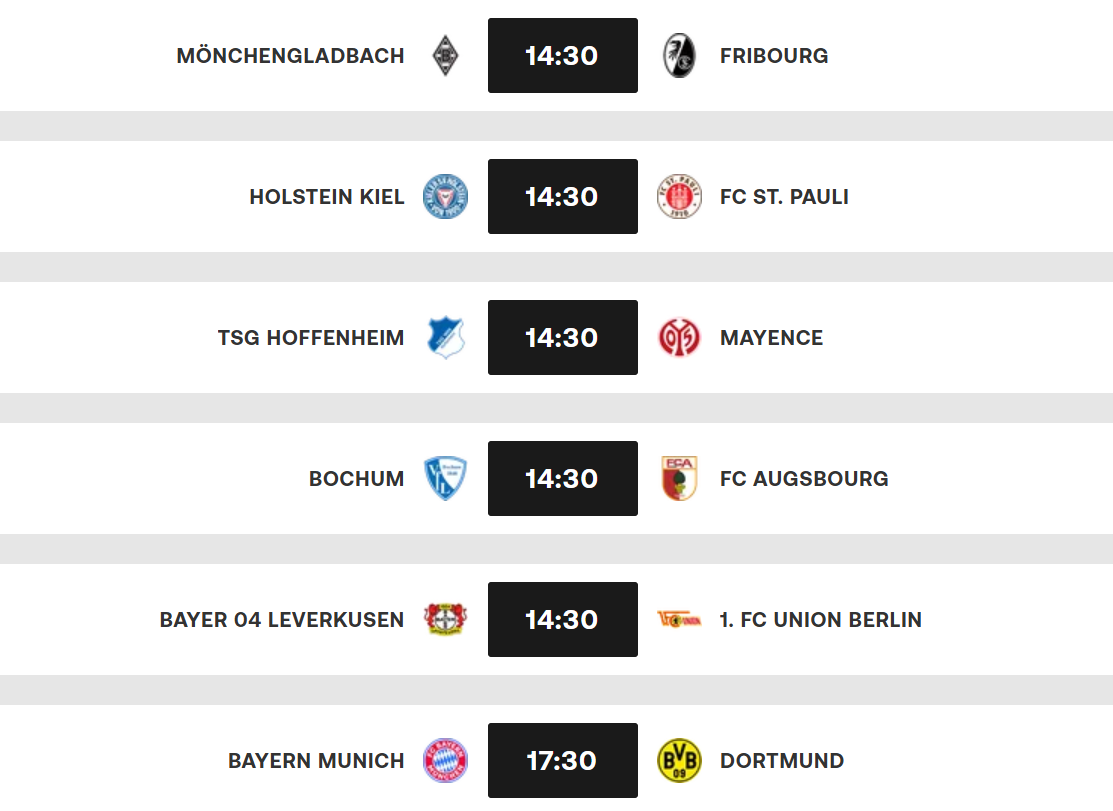 Bundesliga / J29 : Bayern-Dortmund en affiche cet après-midi