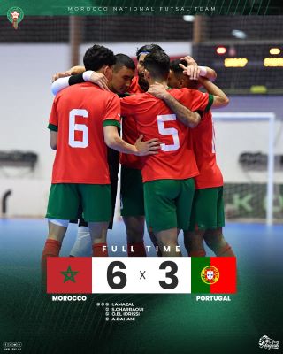 Futsal / Tournoi International de Rabat : Les Lions remportent le trophée face au deuxième mondial, le Portugal !