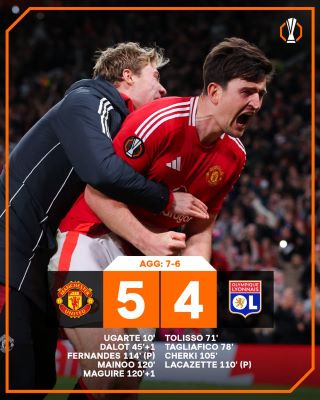 ¼ Europa League retour / Une soirée inoubliable :  Man. United – OL, le clou du spectacle !