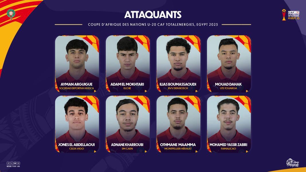 CAN U20 Egypte 25 : La liste finale des Lionceaux convoqués dévoilée