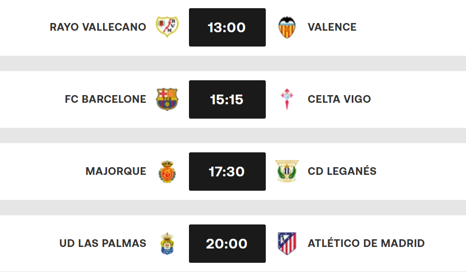 Liga J32 : Cet après-midi, avec le Barça, sans le Real !