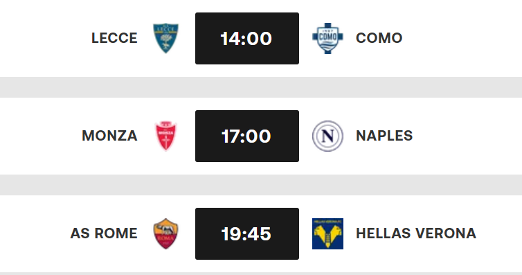 Série A. J33 :  Naples doit l'emporter cet après- midi !
