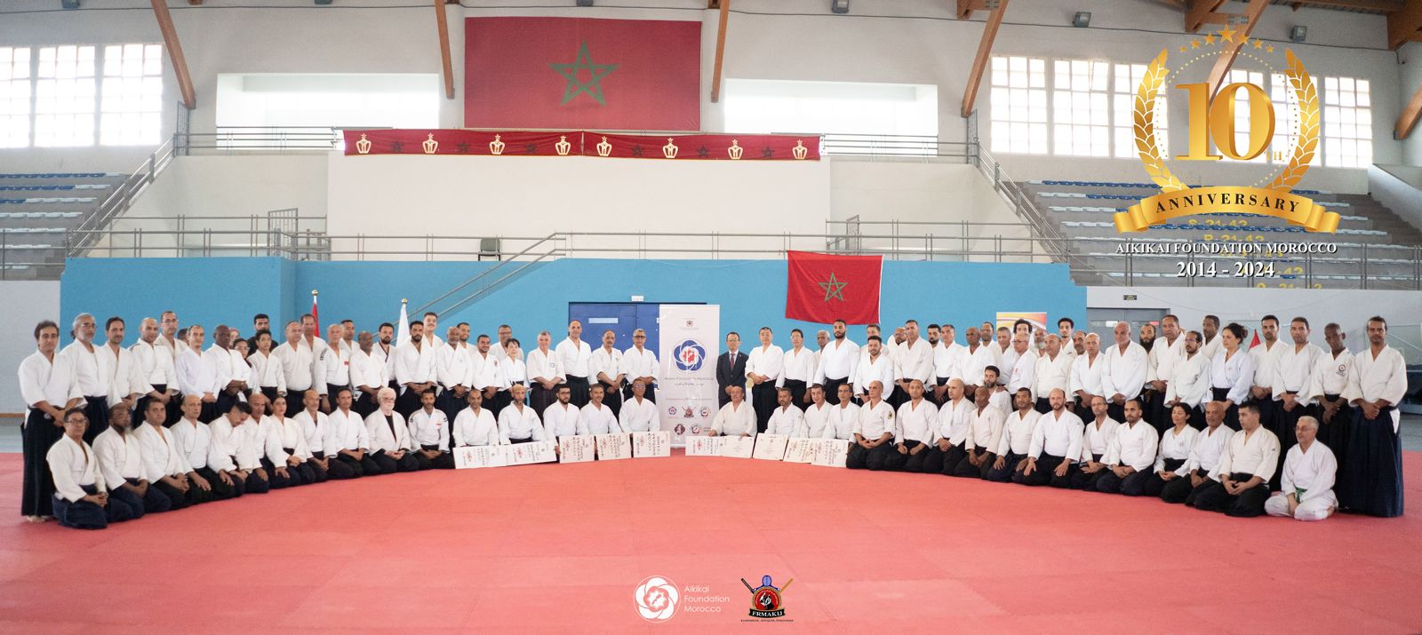 Aïkido au Maroc : Six experts atteignent le niveau 6è Dan international et un Maître obtient le titre prestigieux de Maitre des Maitres