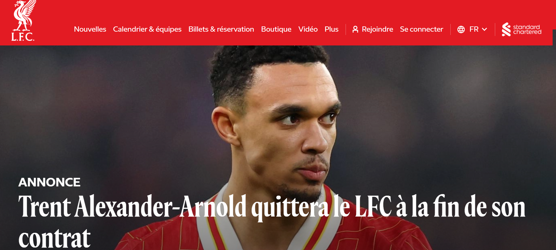 Liverpool / Real : Trent Alexander-Arnold annonce officiellement quitter les Reds