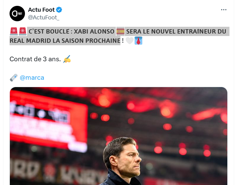 Real : Xabi Alonso prochain coach du club !
