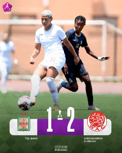 Demi-finales féminines. Coupe du Trône 23-24 :  Le Wydad et les FAR qualifiés pour la Finale