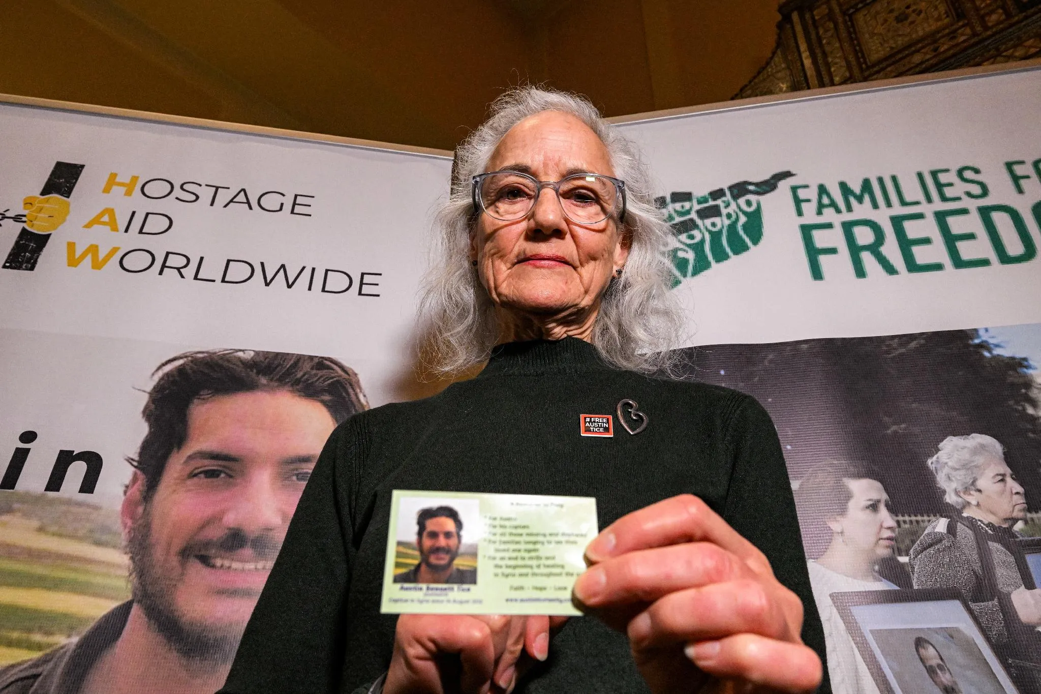 Debra Tice, mère du journaliste américain disparu en Syrie Austin Tice.
