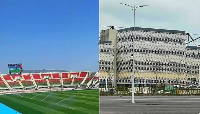Le stade de Fès est devenu une vraie curiosité architecturale où plusieurs styles se mélangent