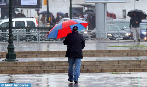 De fortes averses orageuses avec grêle locale et rafales de vent sont prévues, vendredi, dans plusieurs provinces du Royaume