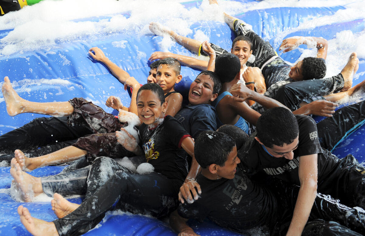 Enfants gazaouis pendant l’été 2023. Quelques semaines avant le 7 Octobre.