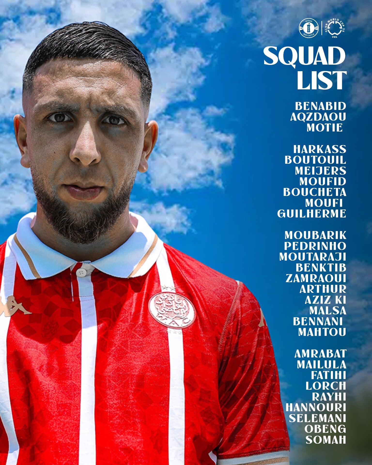 CDM Clubs 25 : La liste et le programme du Wydad