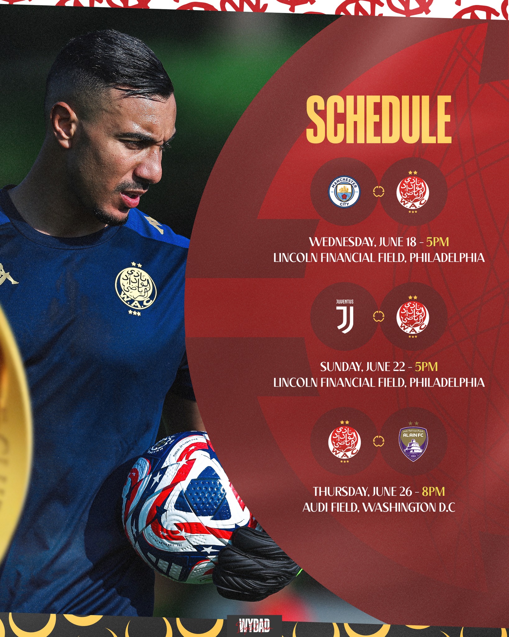 CDM Clubs 25 : La liste et le programme du Wydad