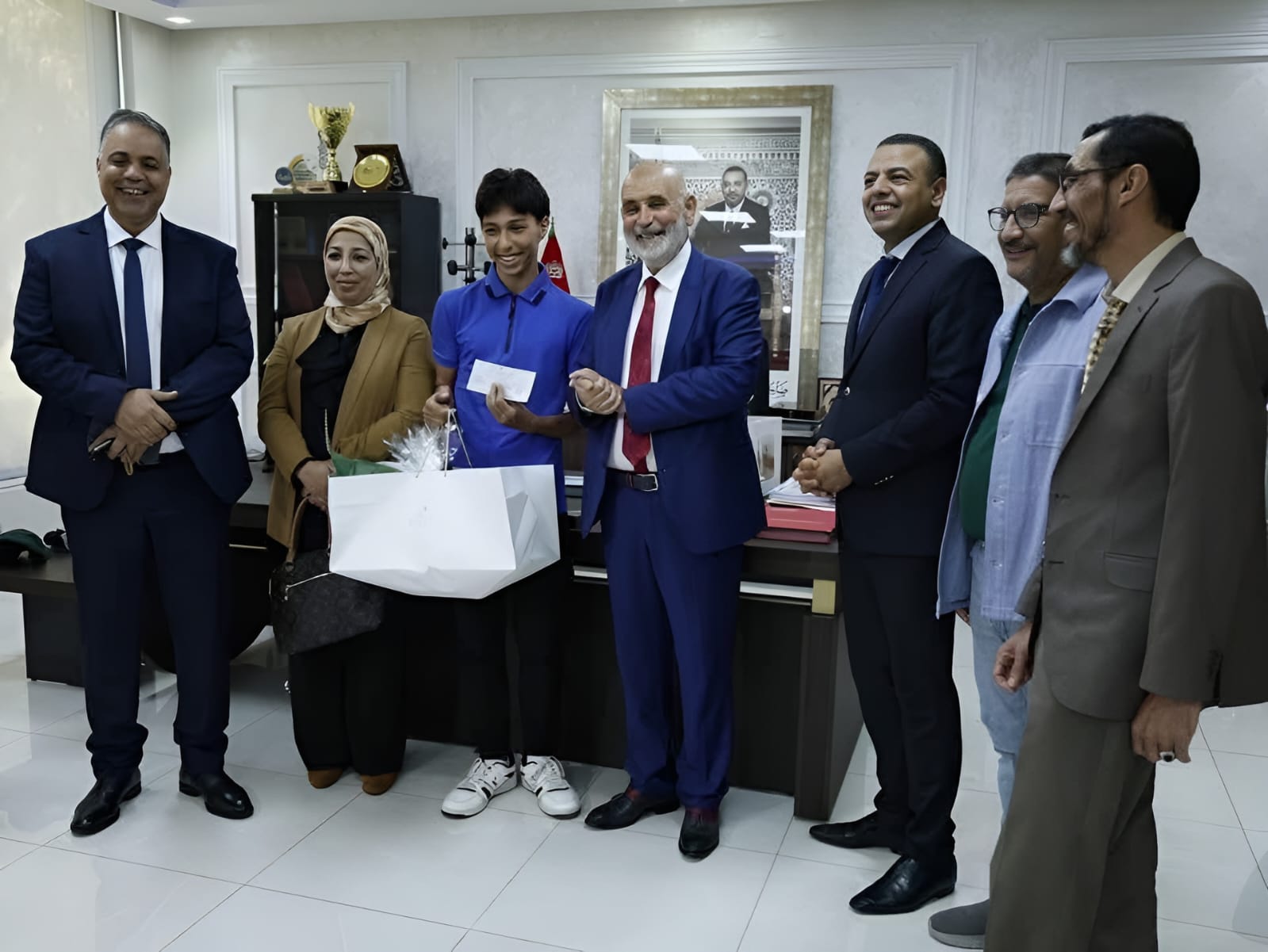 ​L'AREF Casablanca-Settat célèbre le major national du Baccalauréat 2025, Omar El-Hariri avec 19,61/20