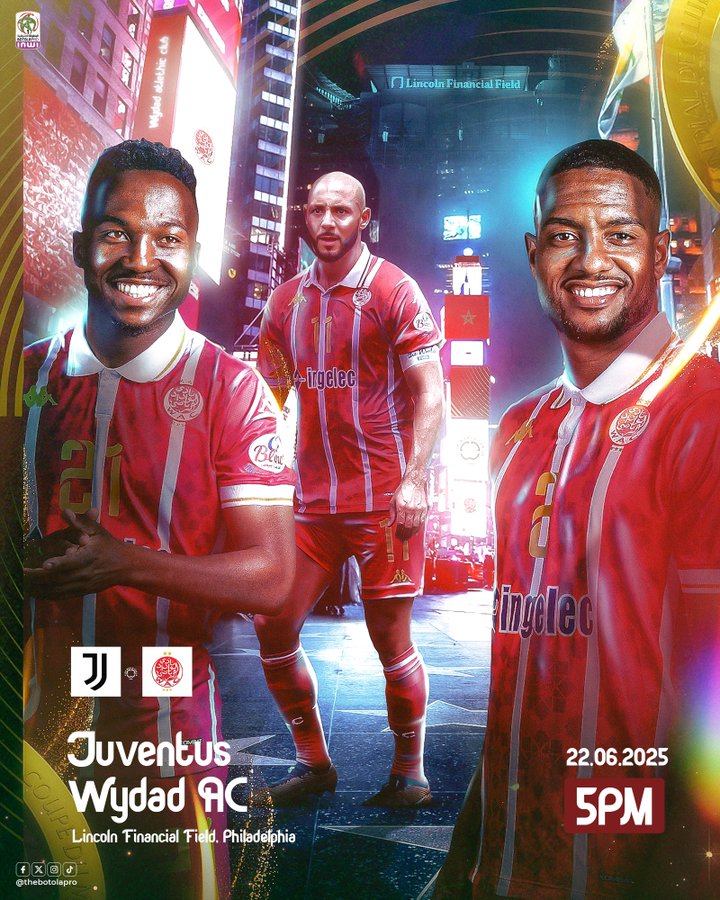 CDM. Clubs 25 / Le Wydad joue gros face à la Juventus ce dimanche : Horaire ? Chaîne ?