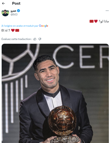 Hakimi Ballon d'or: ça pousse !