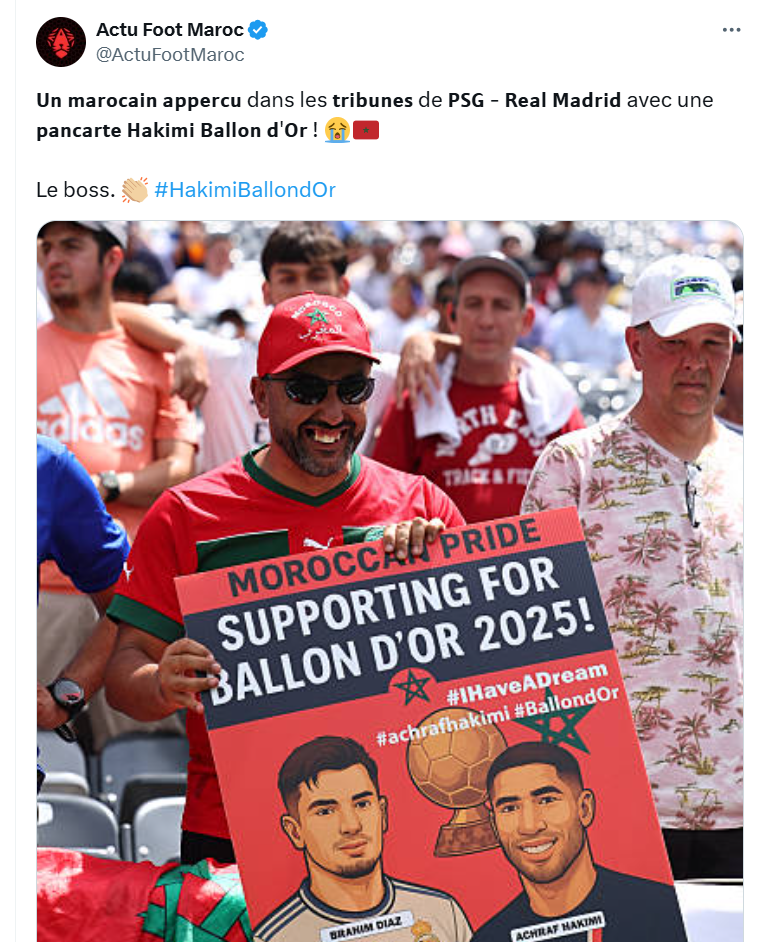 Hakimi Ballon d'or: ça pousse !