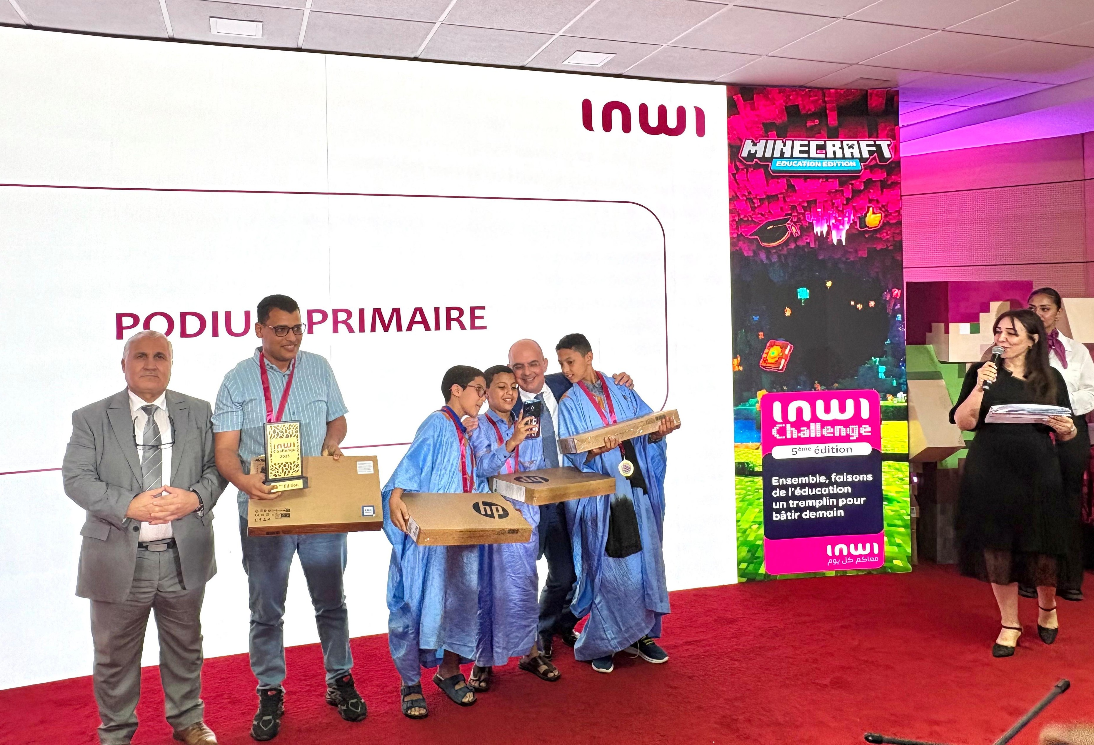 ​Remise des prix de la 5ᵉ édition du programme éducatif « inwi Challenge » en partenariat avec le ministère de l’Éducation nationale