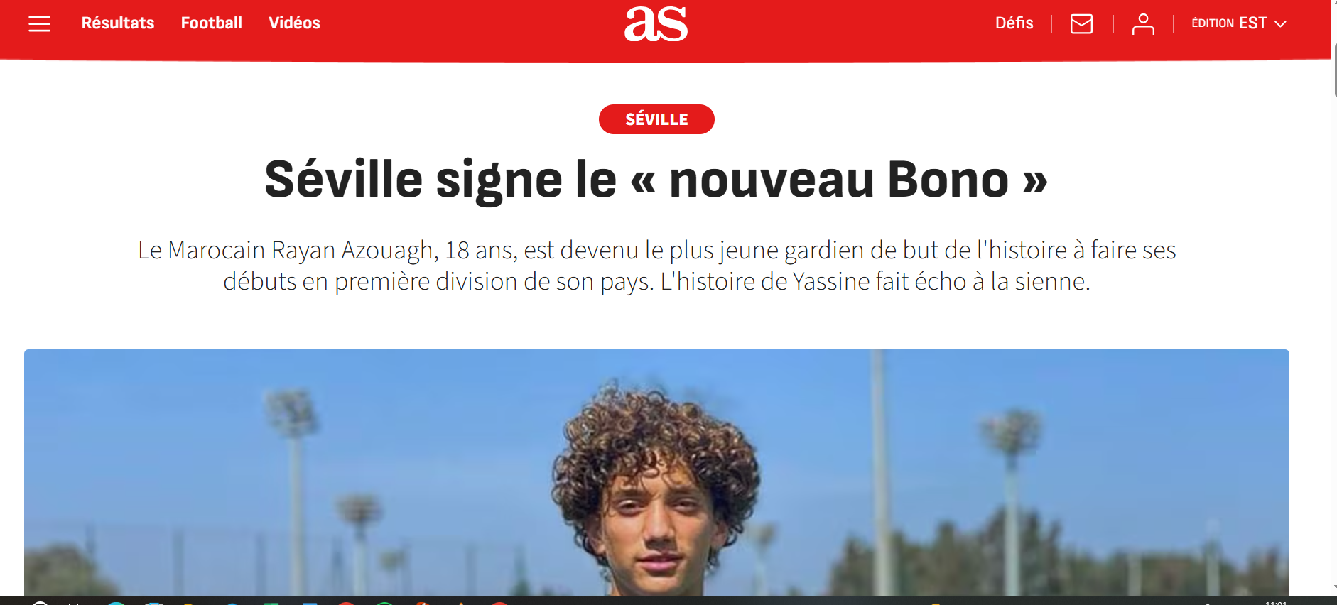 Médias / AS : « Rayan Azouagh change de dimension ».