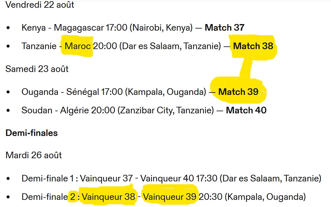 CHAN 2024 : Les Lions demi-finalistes contre le Sénégal ou l'Ouganda mardi prochain 