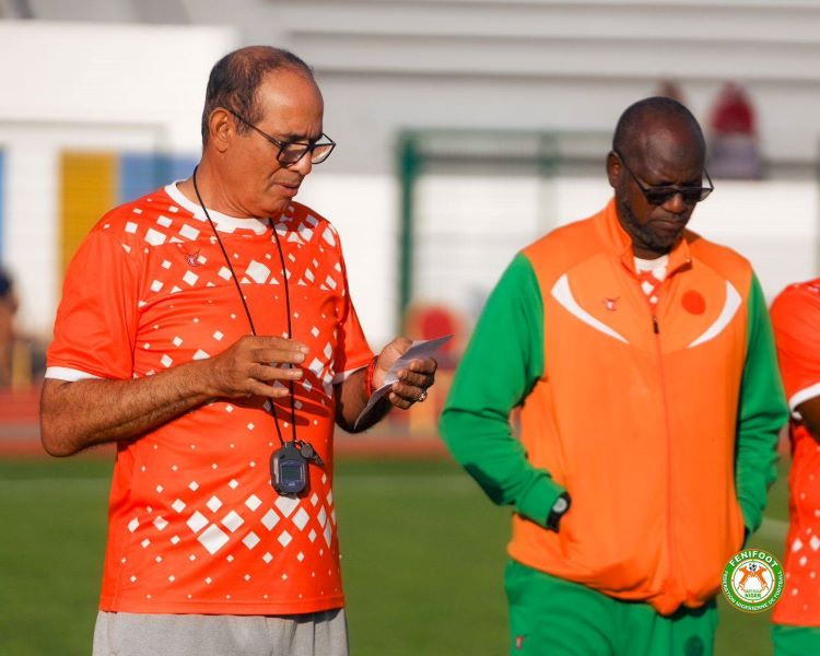 Qualifs CDM 26 : Le Niger de Zaki s’est entrainé dimanche sur le terrain annexe du Complexe sportif Mohammed V 