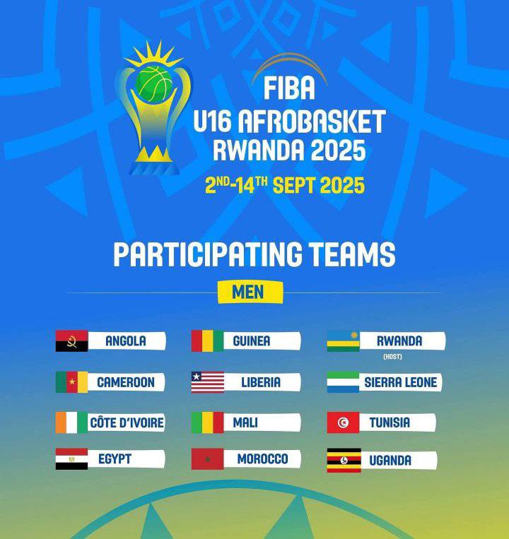Afro Basket U16 Rwanda 2025 : Programme du premier tour des Lioncelles et des Lionceaux