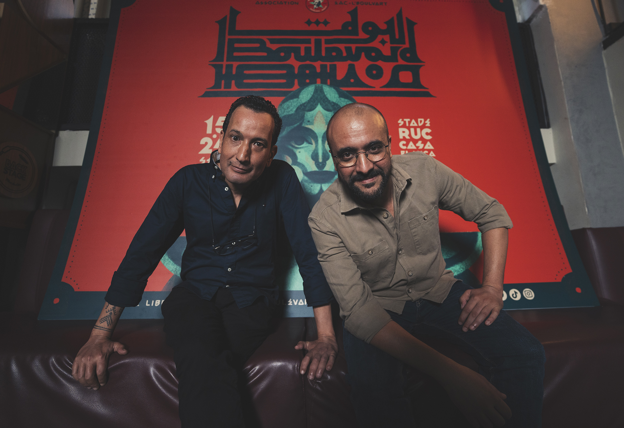 Momo Merhari et Hicham Bahou, Co-directeurs du festival “L’Boulevard” Momo Merhari et Hicham Bahou, Co-directeurs du festival “L’Boulevard”