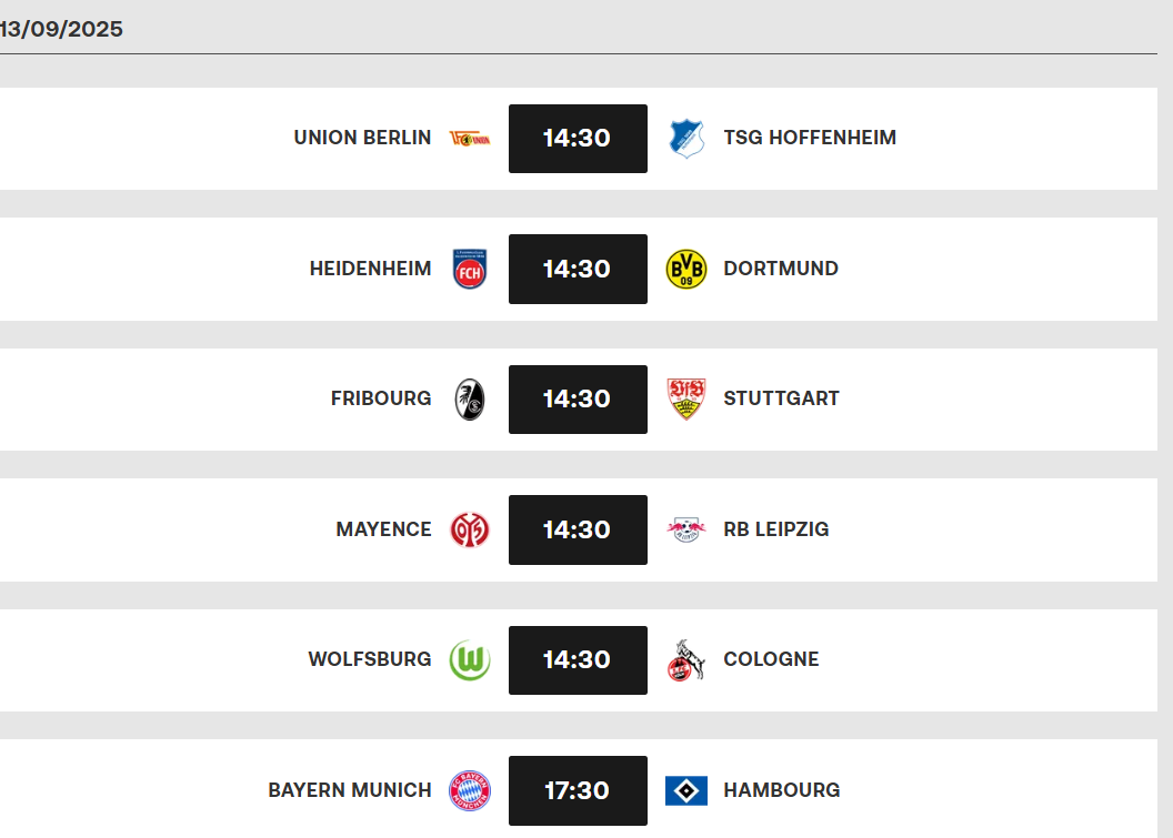 Bundesliga / J3 : Ben Seghir en ouverture ce vendredi