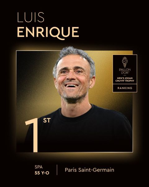 Trophée Johan Cruyff : Luis Enrique 