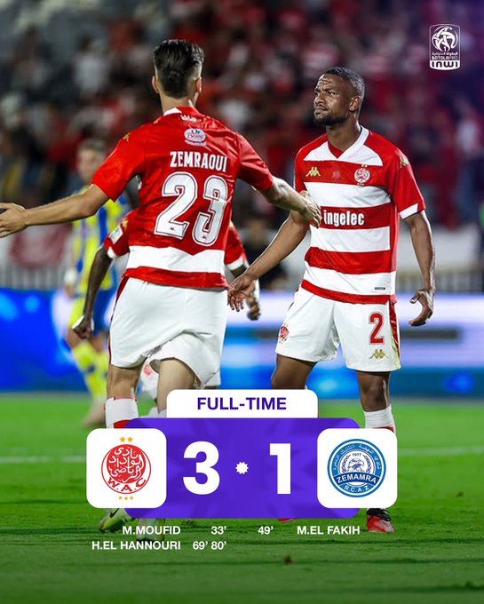 Botola D1 / J3 : Le Wydad domine la RCAZ