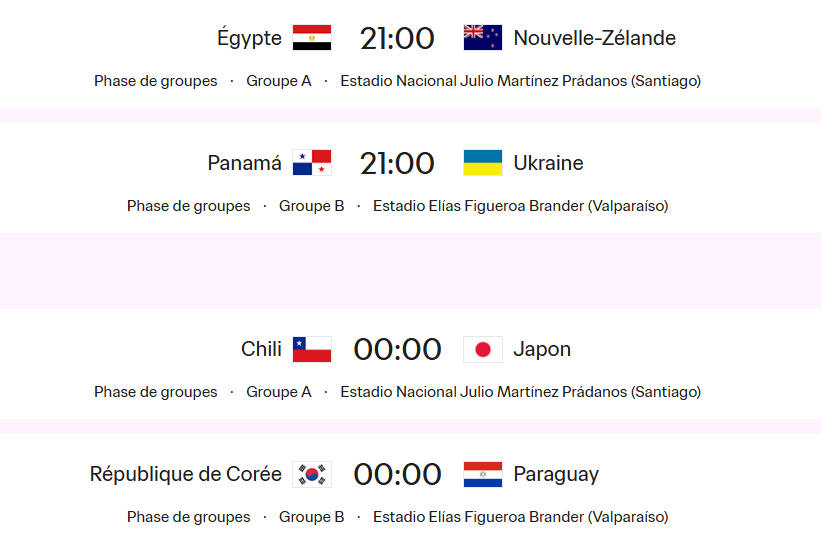 Mondial U20 : un trio arbitral marocain pour Chili – Japon (minuit)