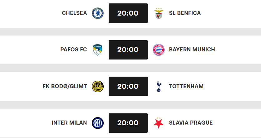 LDC / J2 phase de ligue : une soirée bien chargée ce mardi !