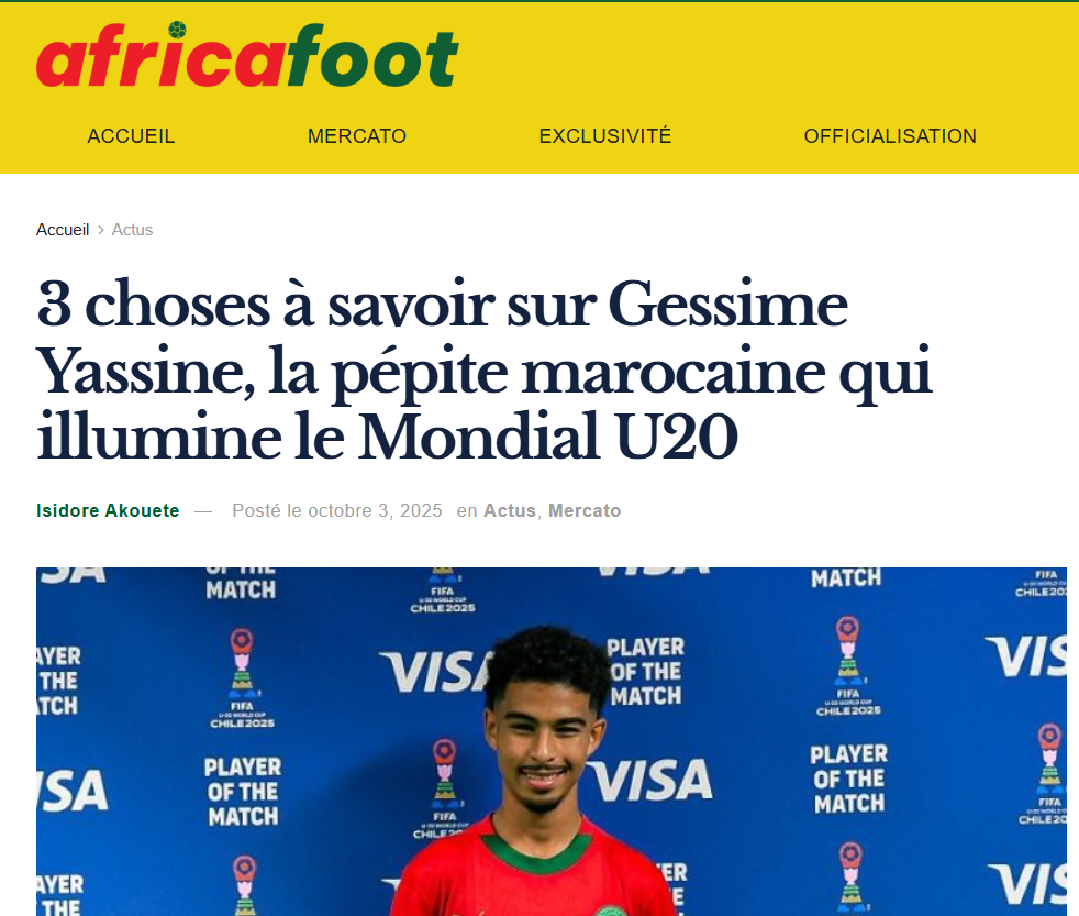 Mondial U20 : Gessime Yassine, le Lionceau qui affole médias et compteurs !