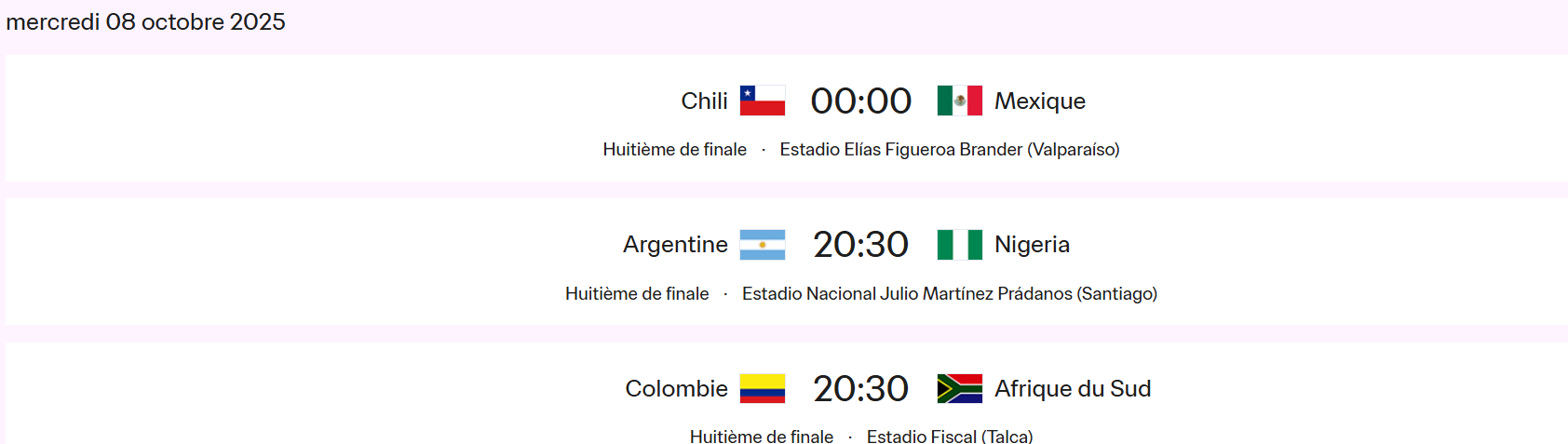 Mondial U20 / Officiel : Maroc vs Corée du Sud en huitièmes : Date ? horaire ?