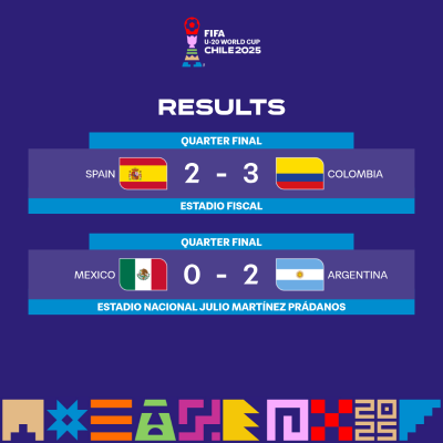 Mondial U20 : La Colombie face à l’Argentine en demi-finale