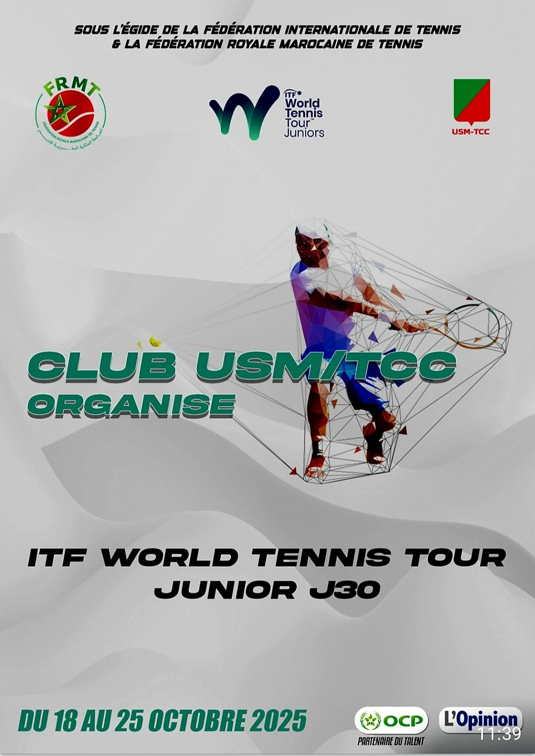 TENNIS/ Ce week-end, A.G.O du RTCMA, ITF Juniors et la B.P !