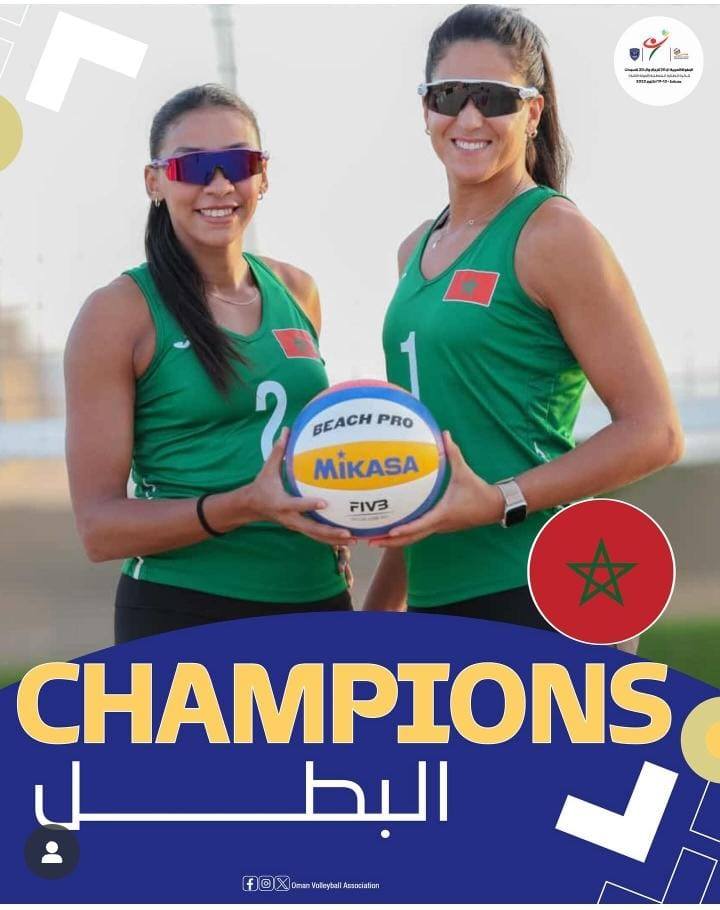 Beach-volley (Dames) : Le Maroc conserve sa couronne arabe à Mascate
