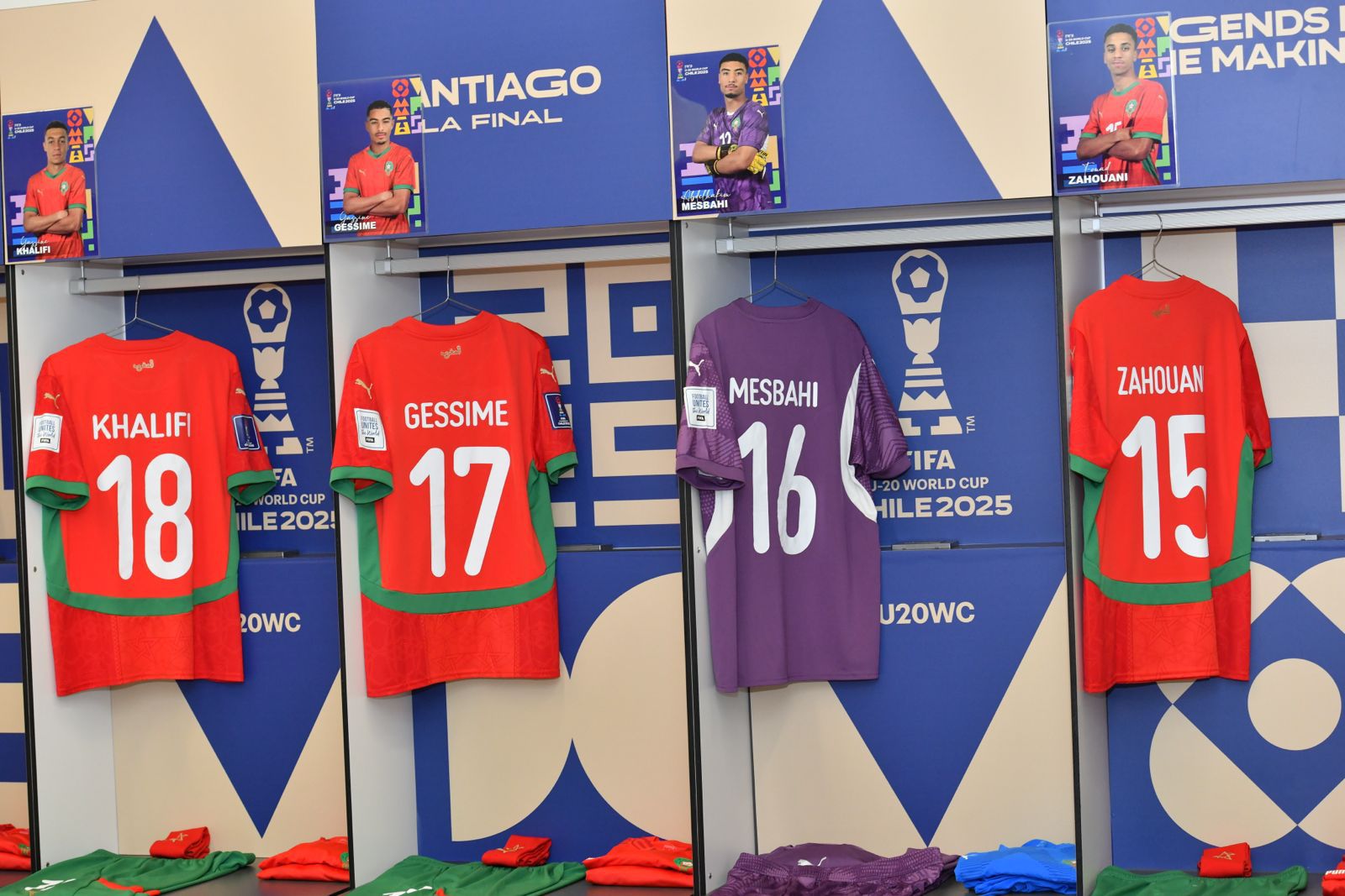 L'Avant-Finale Maroc-Argentine : le vestiaire des Lionceaux (Photos)