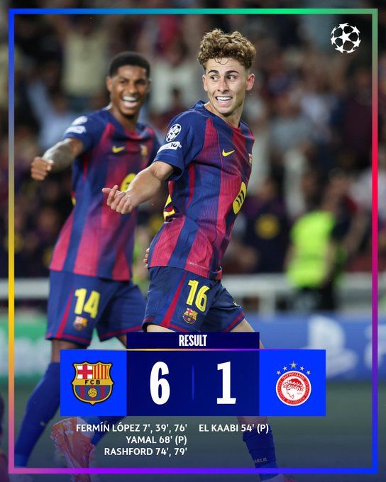 Ligue des Champions : Le Barça s'offre l’Olympiacos