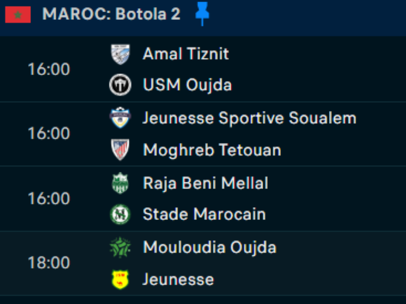  Botola D2 / J5 : Oujda accueille le choc de ce samedi 