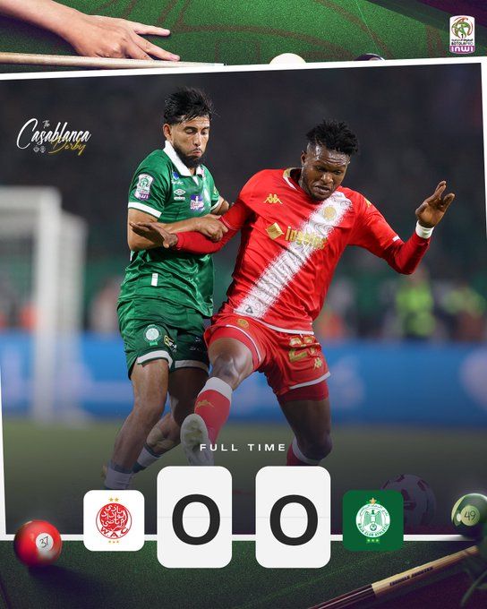 Derby casablancais : un choc sans éclat sur le terrain, le ‘’spectacle’’ était ailleurs ! Derby casablancais : un choc sans éclat sur le terrain, le ‘’spectacle’’ était ailleurs !