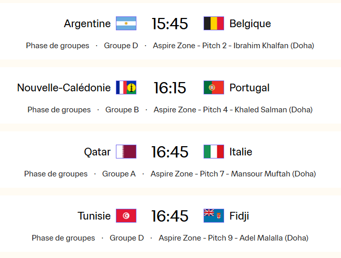 CDM masculine U17 Qatar 25: Programmes des Lionceaux et de la journée d'ouverture CDM masculine U17 Qatar 25: Programmes des Lionceaux et de la journée d'ouverture