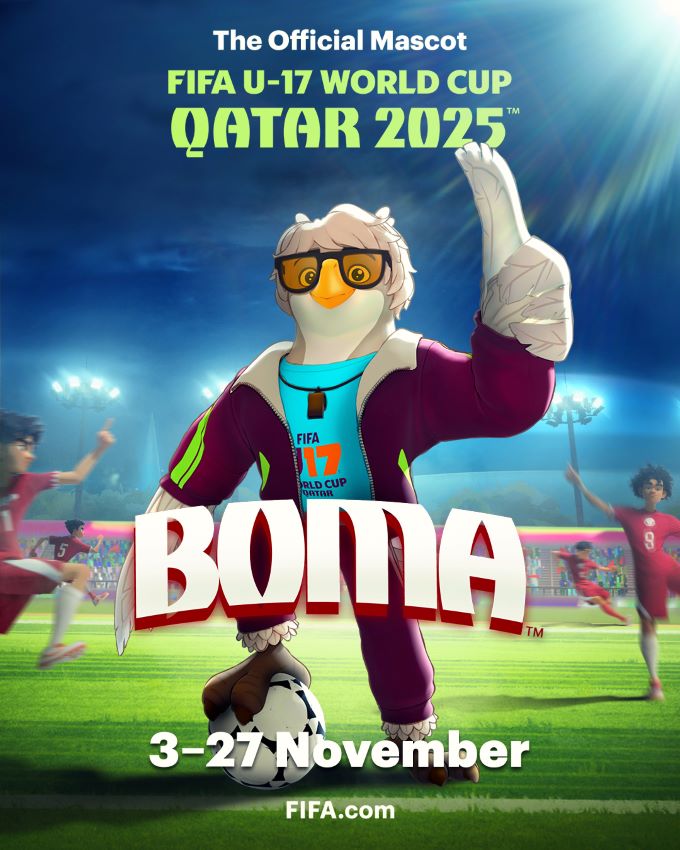 CDM U17 Qatar 2025 : Boma, mascotte du Mondial CDM U17 Qatar 2025 : Boma, mascotte du Mondial