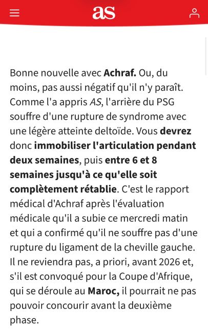 Ligue des champions UEFA : Résultats (mardi). Programme (mercredi). Hakimi indisponible ( Phase de groupes de la CAN)