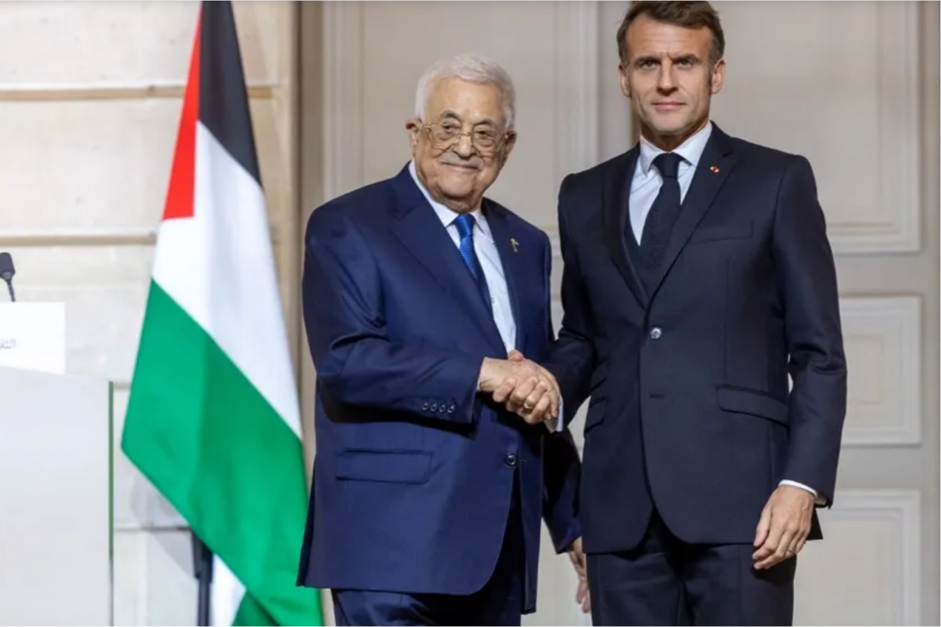 Macron et Abbas conviennent de mettre en place un comité conjoint pour « la consolidation de l'État de Palestine »