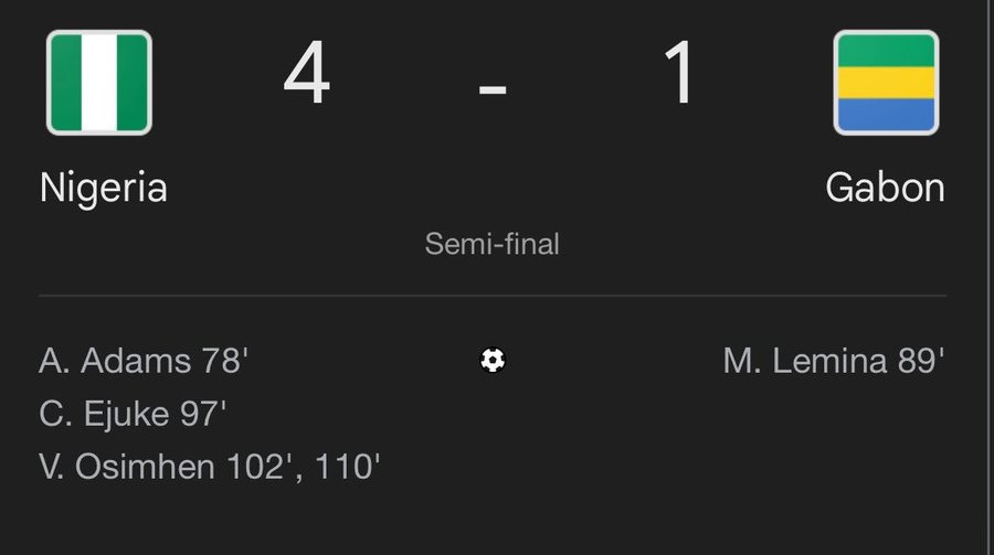 Barrages CDM 26 Zone Afrique : le Nigeria en finale 