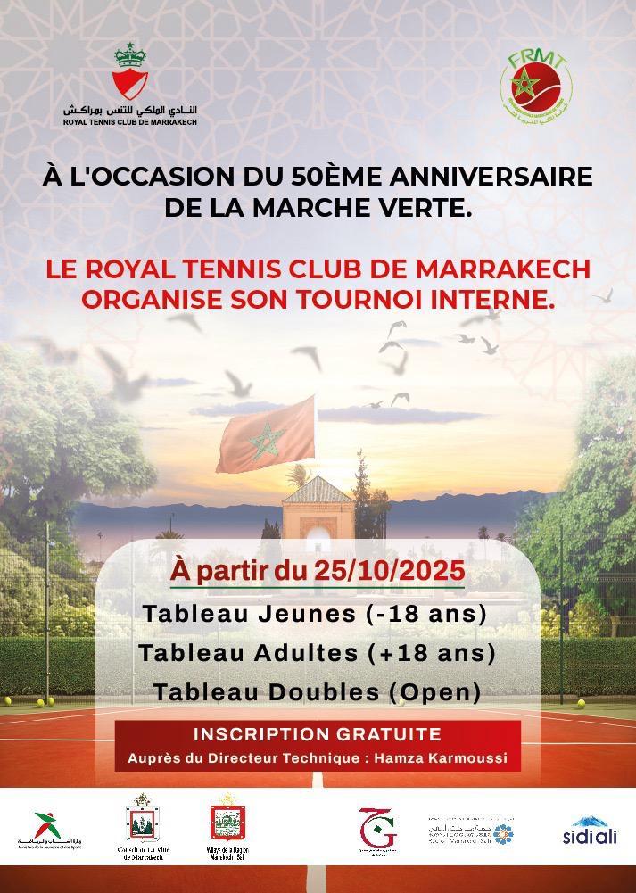 Tennis : Le RTCMA célèbre la Marche Verte et la date historique du 31 octobre